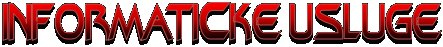 informatiCke usluge
